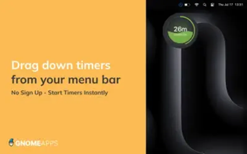 Liquid Timer menubar app preview