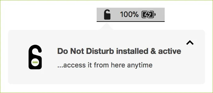 Do Not Disturb screenshot showing the app interface