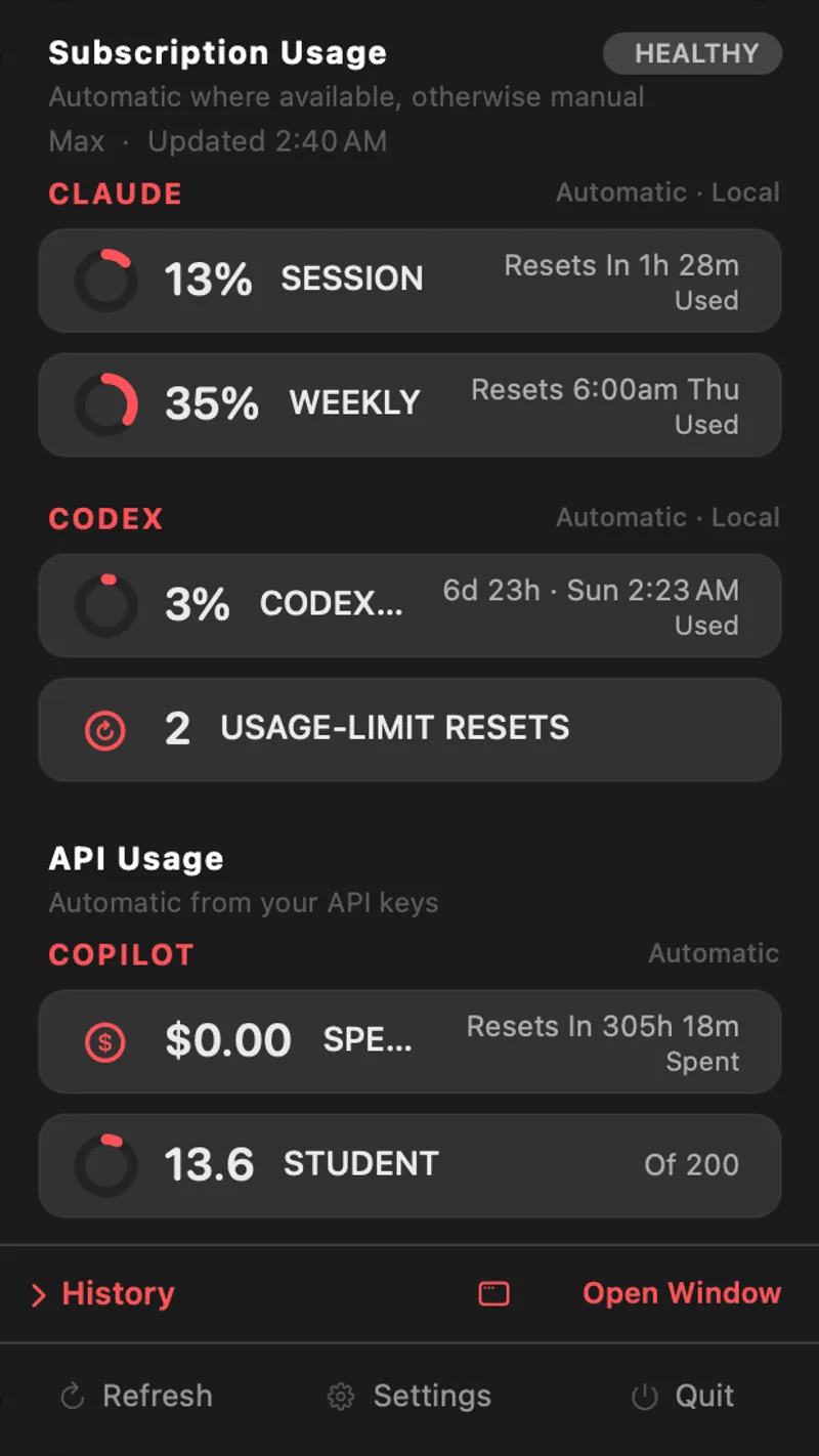 MistBar menubar app preview