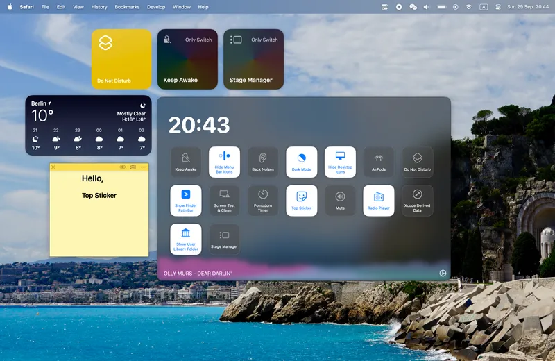 OnlySwitch menubar app preview