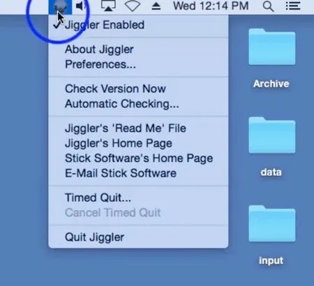 Jiggler screenshot showing the app interface