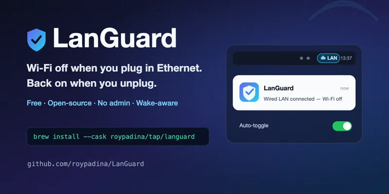 LanGuard menubar app preview