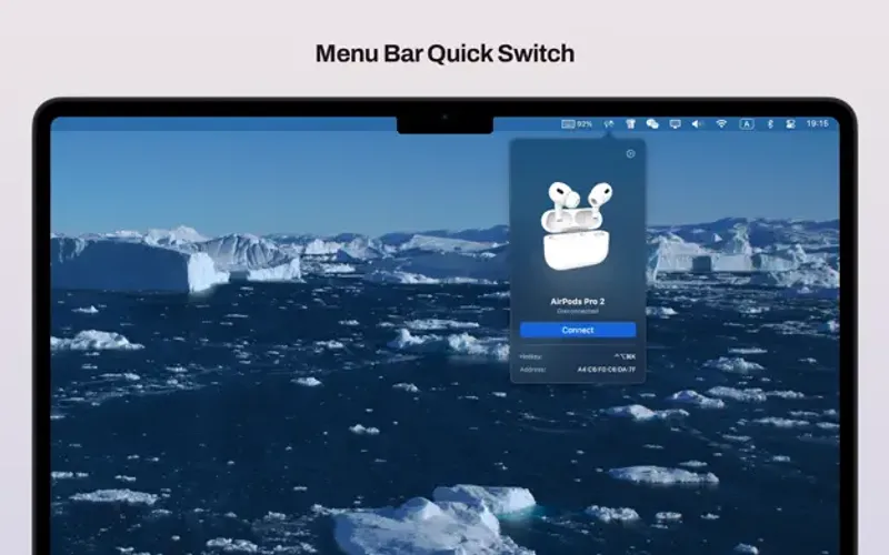 Sharptooth menubar app preview
