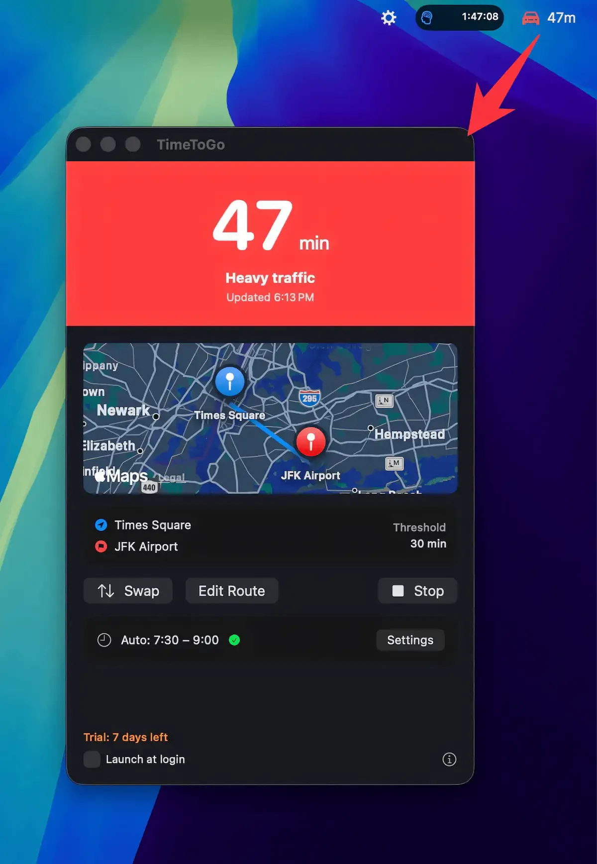 TimeToGo app icon