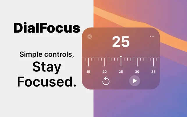 DialFocus Timer screenshot showing the app interface