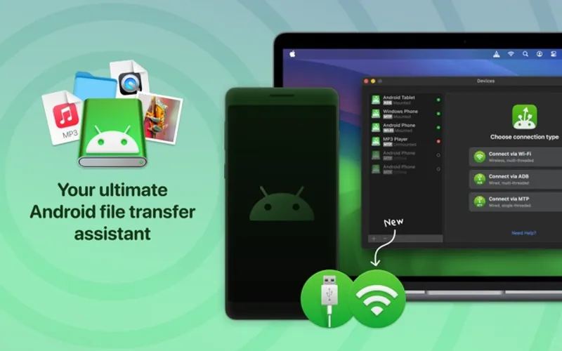 MacDroid menubar app preview