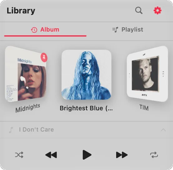 Toggle Music screenshot showing the app interface