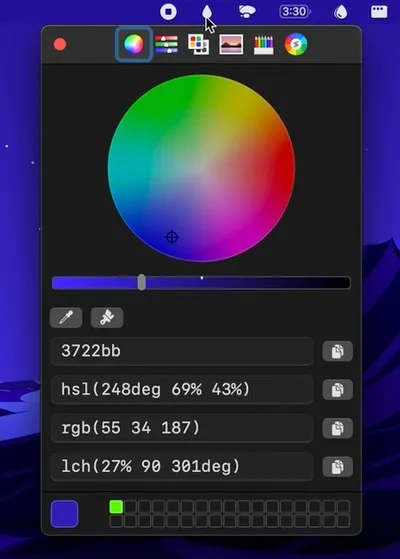System Color Picker screenshot showing the app interface