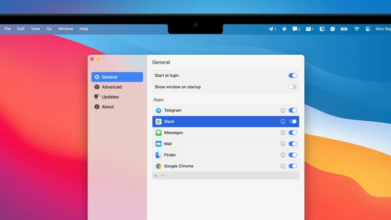 Badgeify menubar app preview