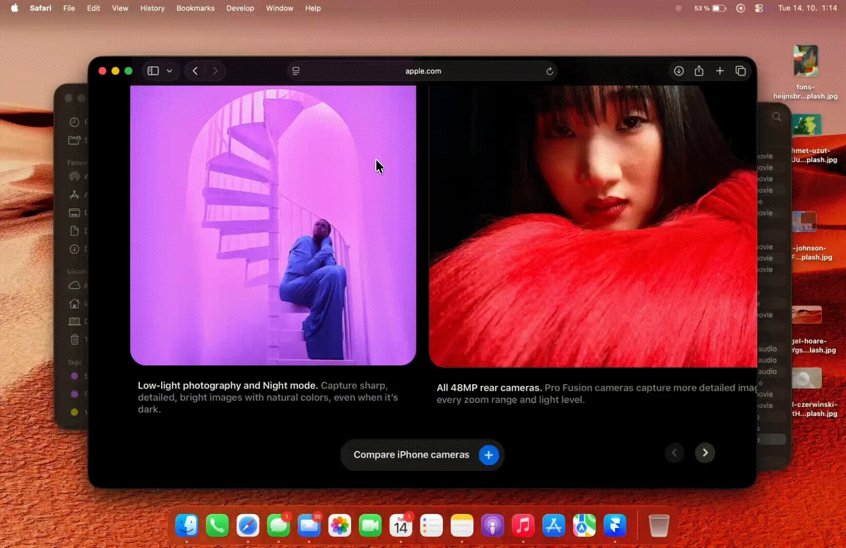Monocle screenshot showing the app interface