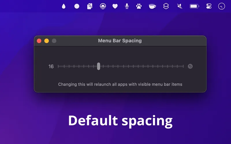 Menu Bar Spacing menubar app preview