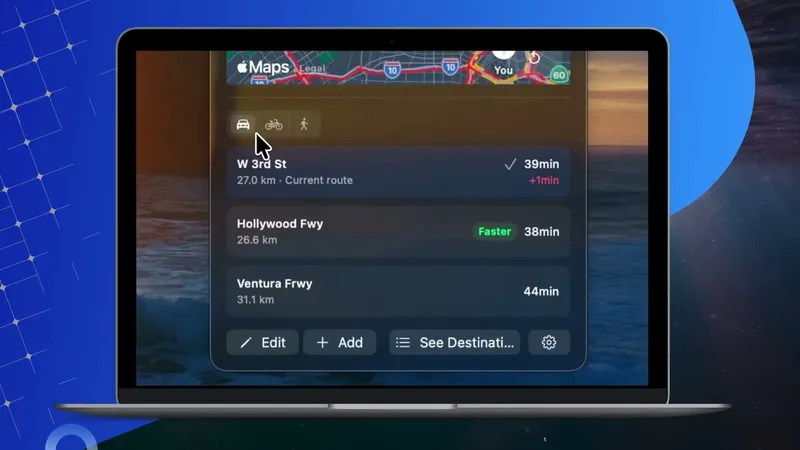 CommuteBar menubar app preview