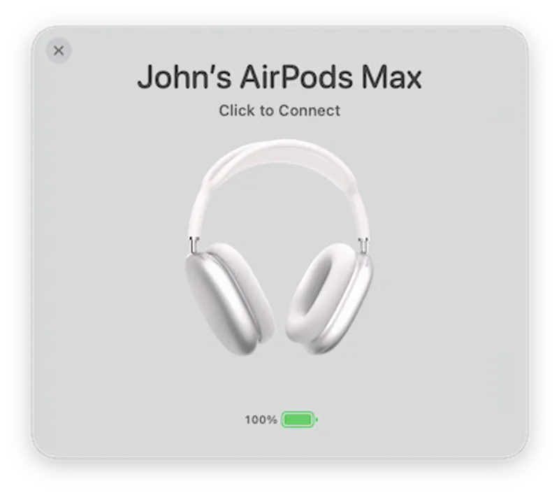 AirBuddy menubar app preview