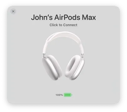 AirBuddy screenshot showing the app interface