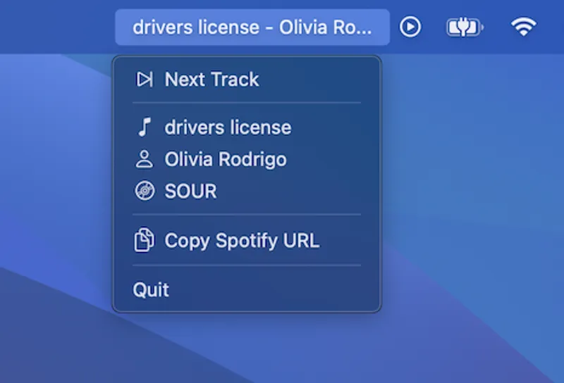 SoundSeer menubar app preview