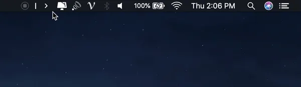 Hidden Bar screenshot showing the app interface