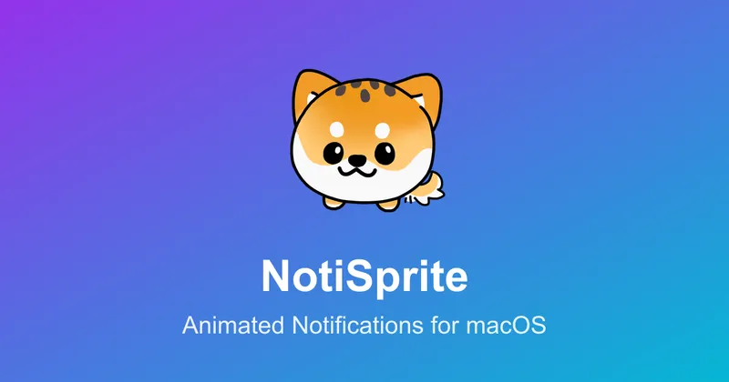 NotiSprite menubar app preview