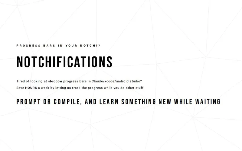 Notchifications menubar app preview