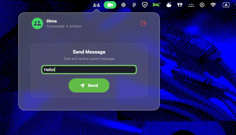 PingBar menubar app preview