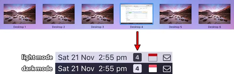 WhichSpace menubar app preview
