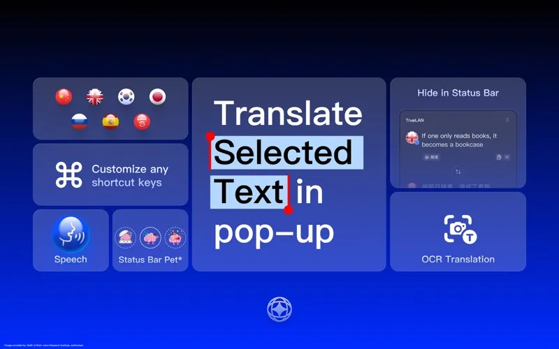 TrueLAN menubar app preview